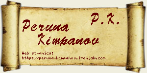 Peruna Kimpanov vizit kartica